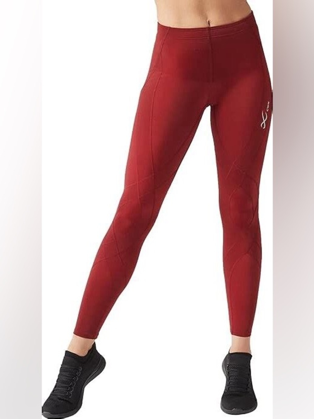 CW-X Endurance Generator Tights NWT 129809 Full Length Legging Red Womens XSmall